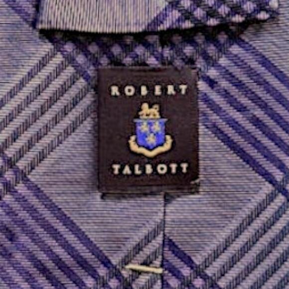 Robert Talbott Purple/Gray Tie - Picture 6 of 7